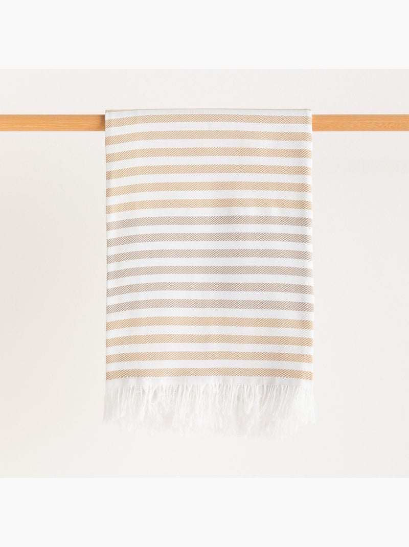 Toalla pareo de playa, tejido en relieve, Fouta - Gamusi. Beige - Kiabi
