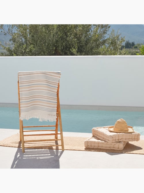 Toalla pareo de playa, tejido en relieve, Fouta - Gamusi. - Kiabi