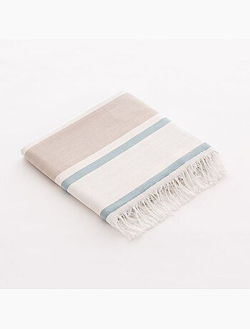 Toalla pareo de playa, tejido en relieve, Fouta - Gamusi.