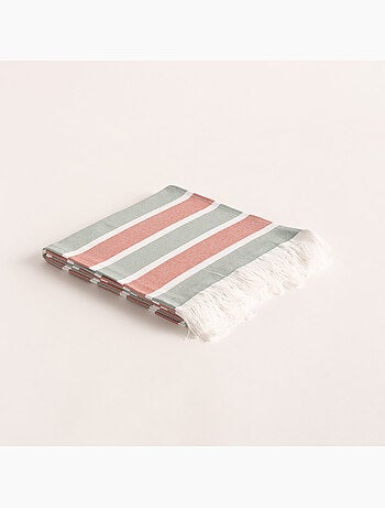 Toalla pareo de playa, tejido en relieve, Fouta - Gamusi.