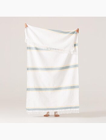 Toalla pareo de playa, tejido en relieve, Fouta - Gamusi.