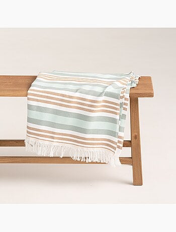 Toalla pareo de playa, tejido en relieve, Fouta - Gamusi.