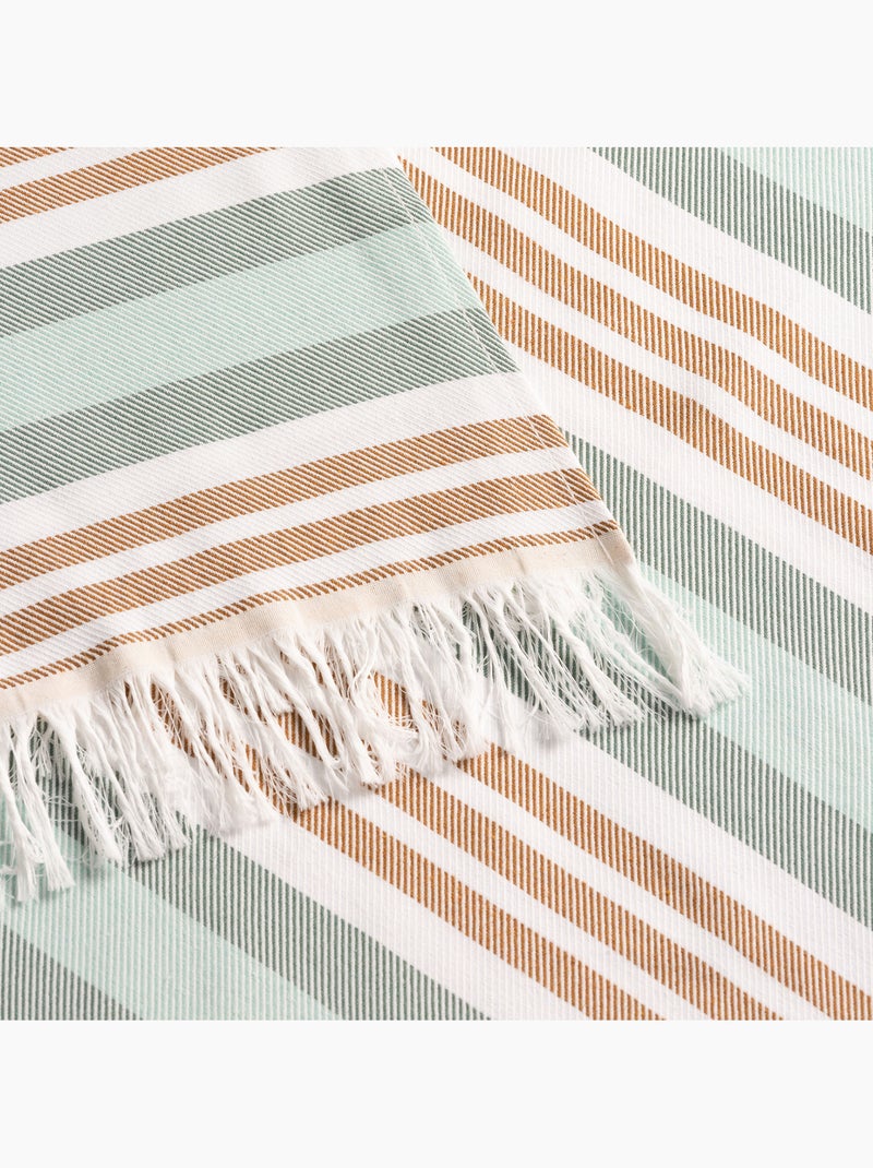 Toalla pareo de playa, tejido en relieve, Fouta - Gamusi. Camel - Kiabi