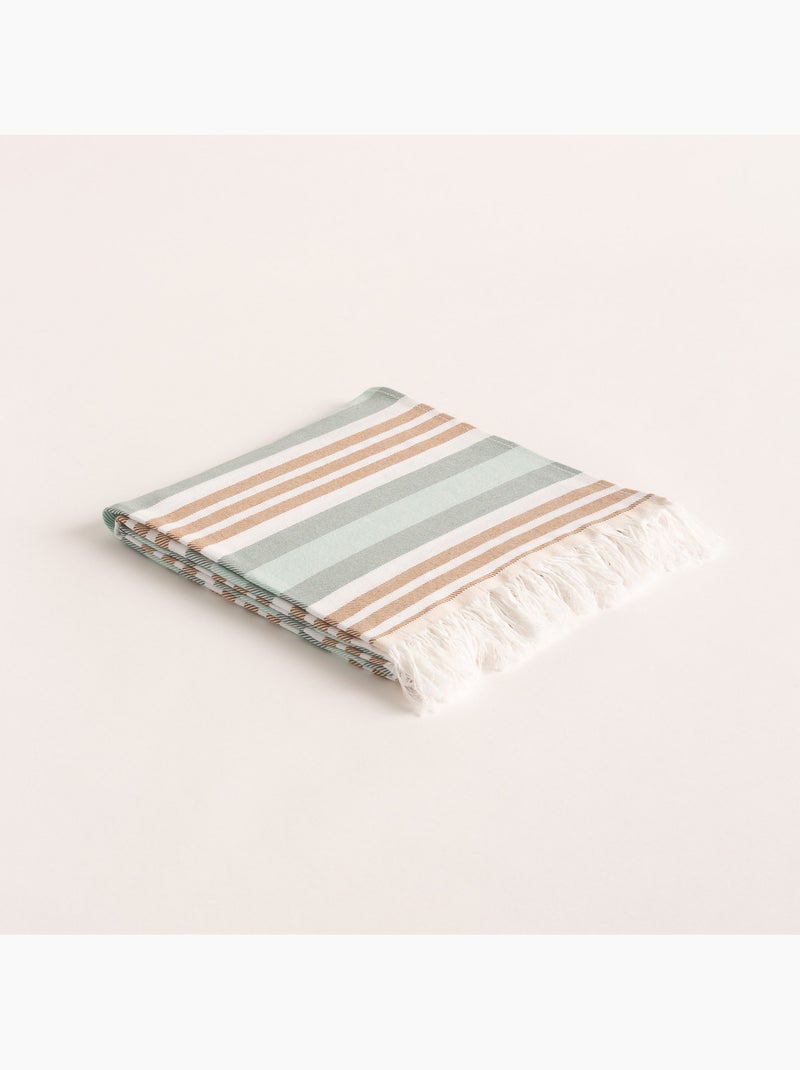Toalla pareo de playa, tejido en relieve, Fouta - Gamusi. Camel - Kiabi