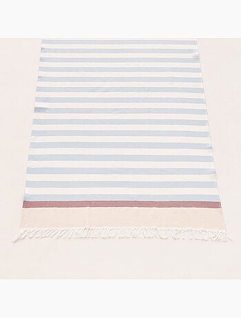 Toalla pareo de playa, tejido en relieve, Fouta - Gamusi.