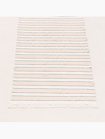Toalla pareo de playa, tejido en relieve, Fouta - Gamusi.