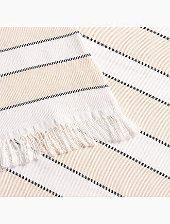 Toalla pareo de playa, tejido en relieve, Fouta - Gamusi.