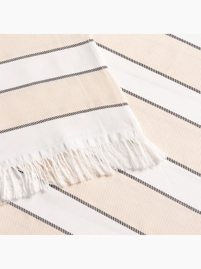 Toalla pareo de playa, tejido en relieve, Fouta - Gamusi. Crudo - Kiabi
