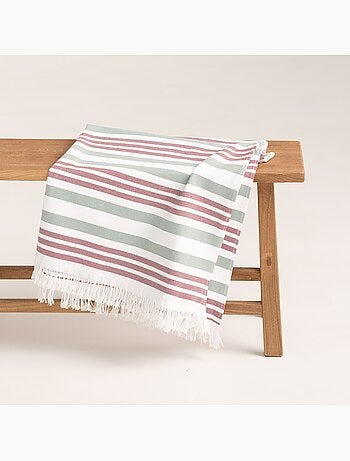 Toalla pareo de playa, tejido en relieve, Fouta - Gamusi.