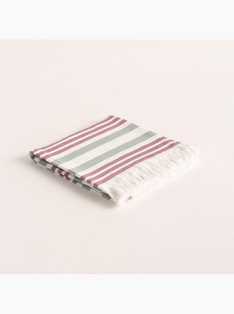 Toalla pareo de playa, tejido en relieve, Fouta - Gamusi. Granate - Kiabi
