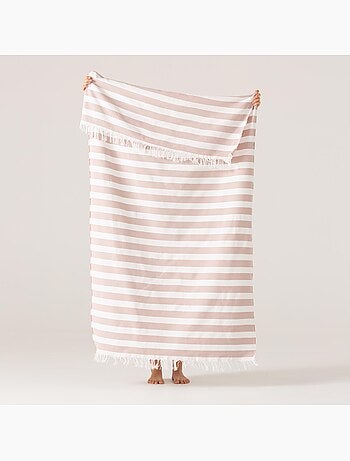 Toalla pareo de playa, tejido en relieve, Fouta - Gamusi.