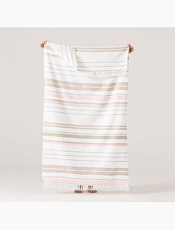 Toalla pareo de playa, tejido en relieve, Fouta - Gamusi.