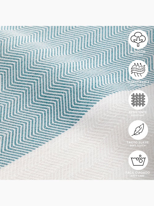 Toalla pareo de playa, tejido en relieve, Fouta - Gamusi. - Kiabi