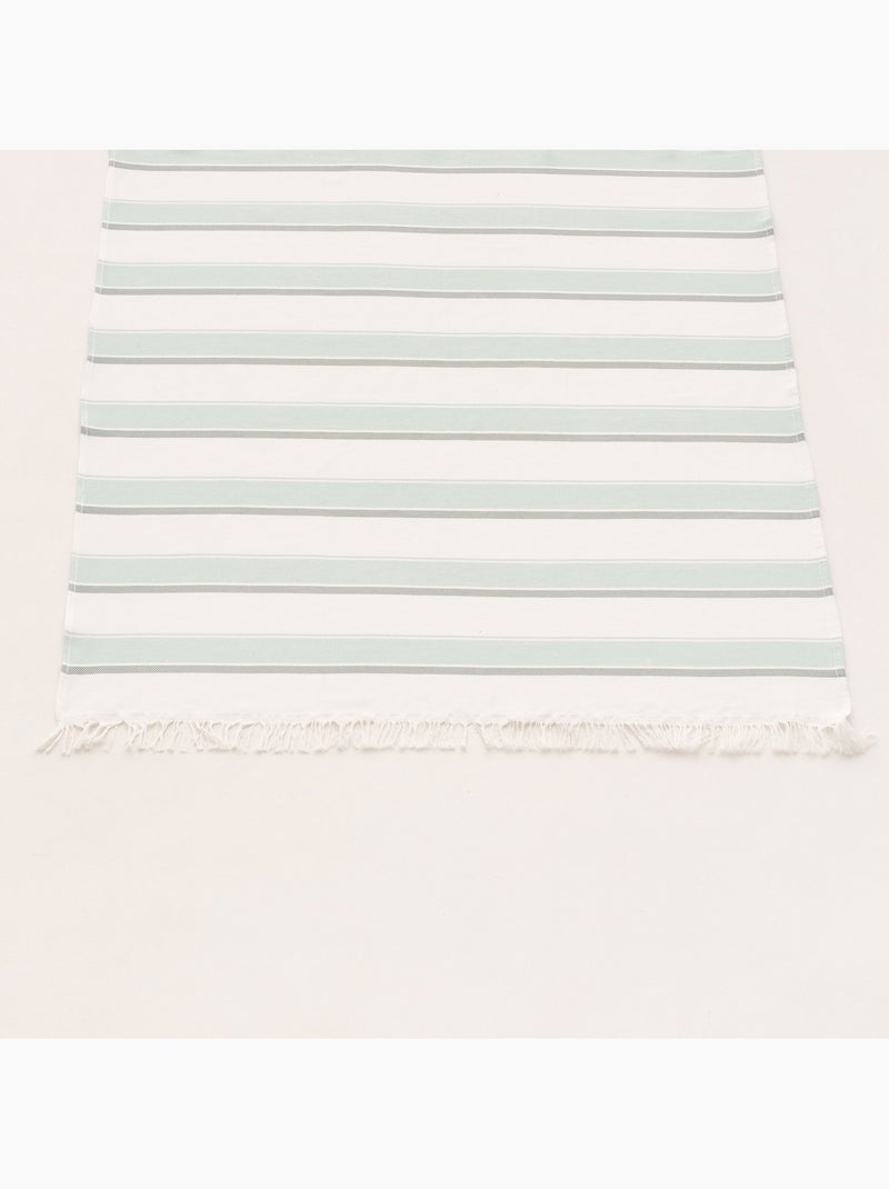 Toalla pareo de playa, tejido en relieve, Fouta - Gamusi. Verde agua - Kiabi