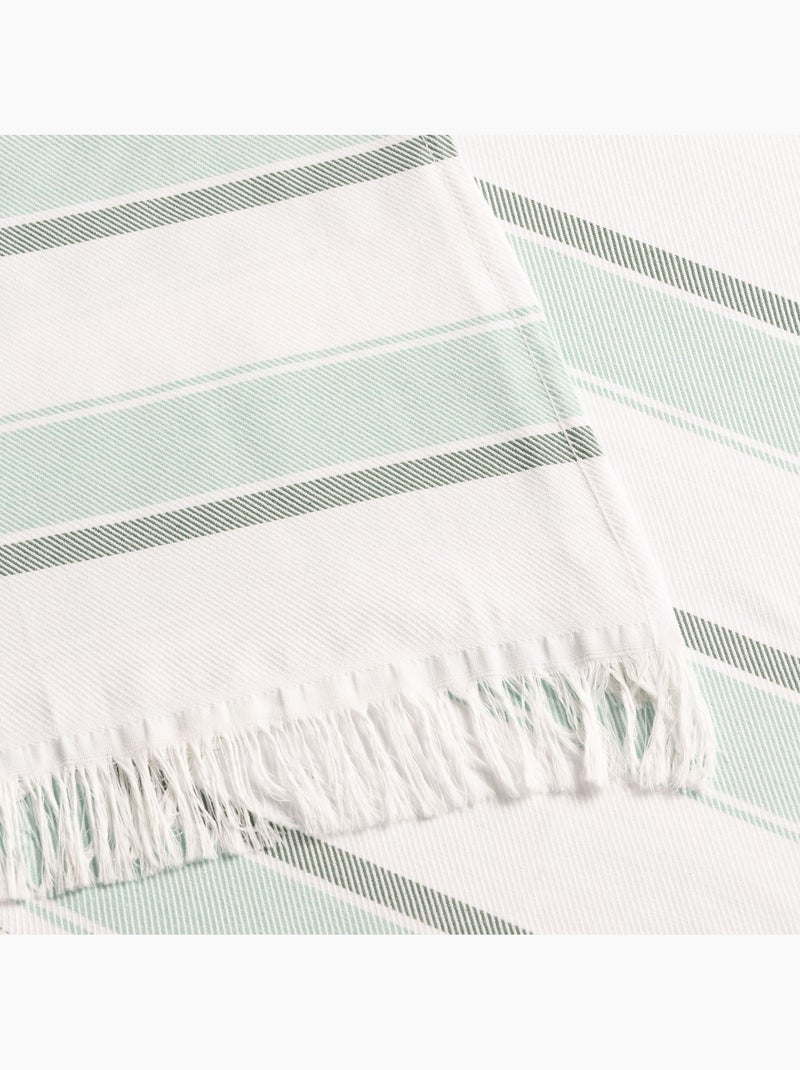 Toalla pareo de playa, tejido en relieve, Fouta - Gamusi. Verde agua - Kiabi