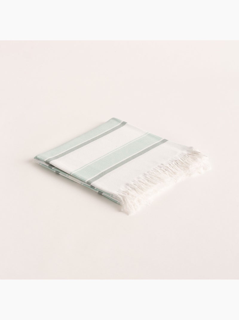 Toalla pareo de playa, tejido en relieve, Fouta - Gamusi. Verde agua - Kiabi