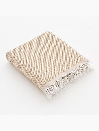 Toalla pareo de playa, tejido en relieve, Fouta - Gamusi.
