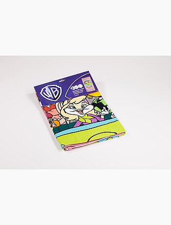 Toalla Playa Looney Tunes Warner Bros. 100 años 70x140cm – Edición Coleccionista – 100% Algodón