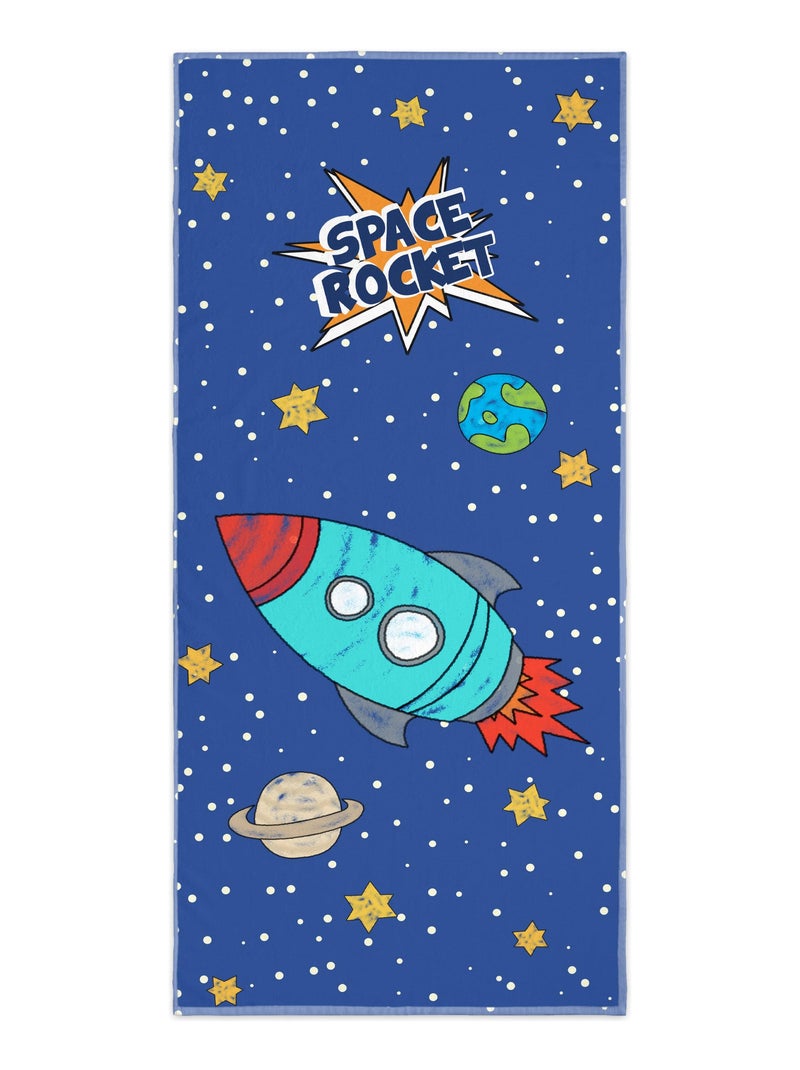 Toalla Space rocket "Happyfriday" Blanco - Kiabi