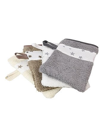Toalla y 2 paños de baño de rizo de algodón ÉTOILE