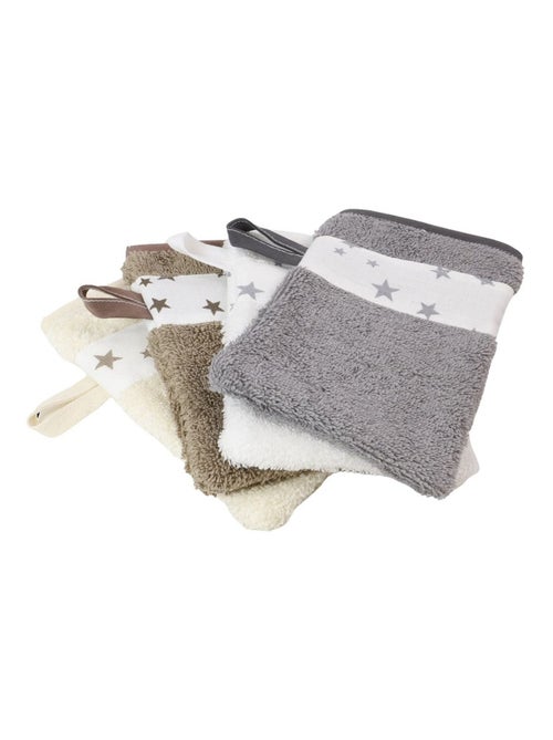 Toalla y 2 paños de baño de rizo de algodón ÉTOILE - Kiabi Toalla y 2 paños de baño de rizo de algodón ÉTOILE - Kiabi