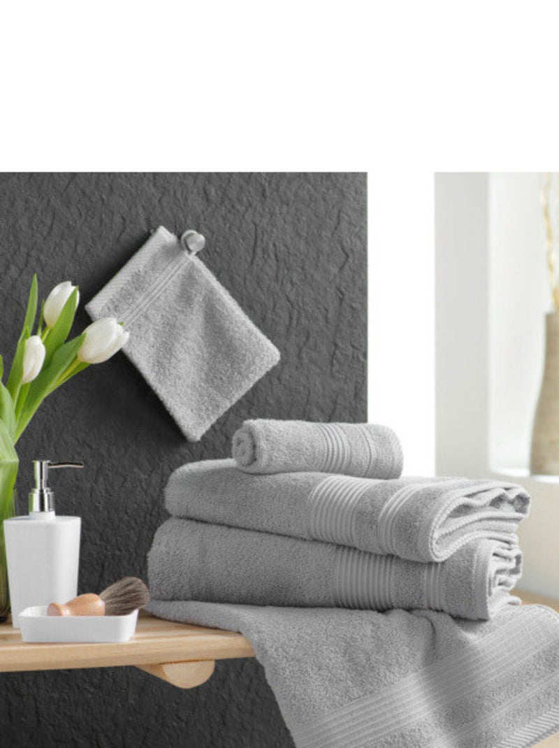Toallas de baño de Algodón PROMO LINGE Gris - Kiabi