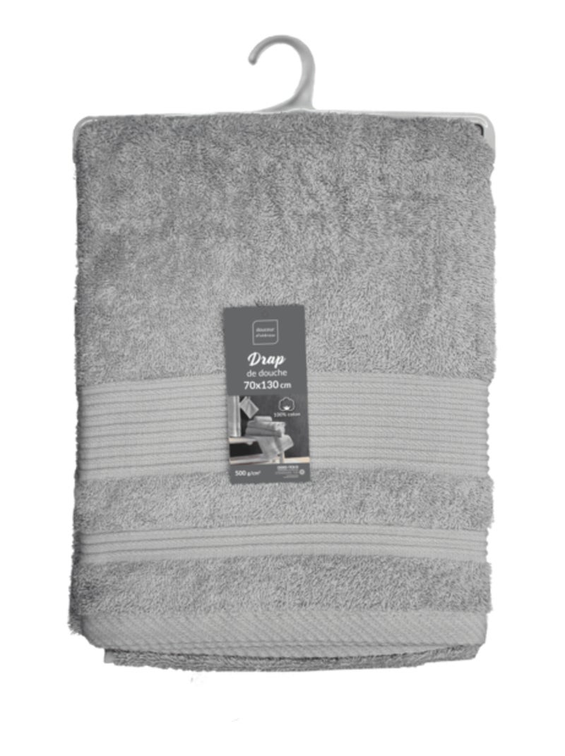 Toallas de baño de Algodón PROMO LINGE Gris - Kiabi