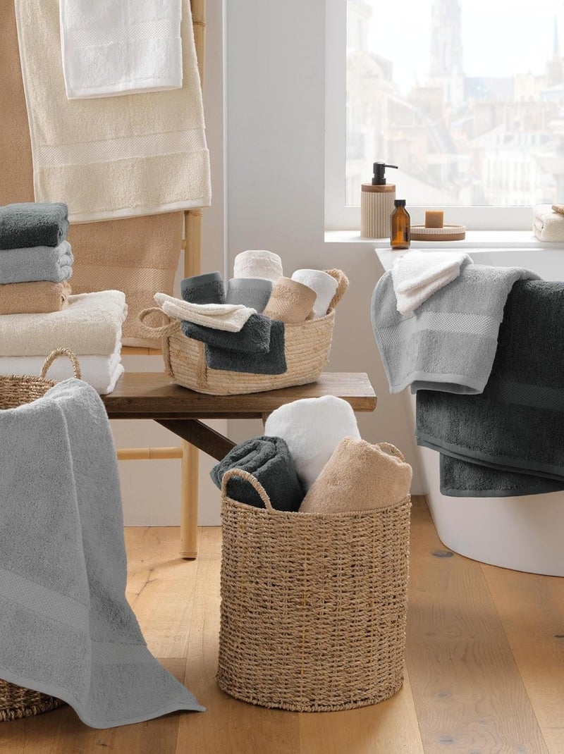 Toallas de baño de Algodón PROMO LINGE Gris - Kiabi