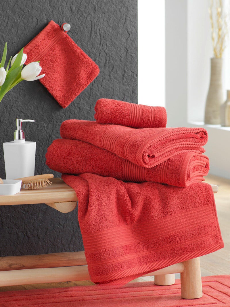 Toallas de baño de Algodón PROMO LINGE Terracota - Kiabi