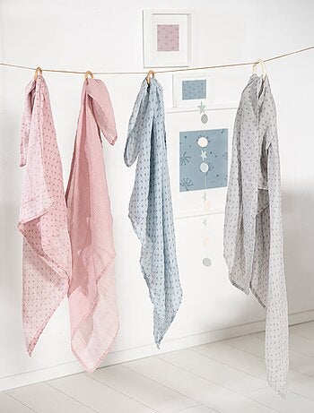 Toallas de lactancia en algodón orgánico 2 piezas - ROBA 'Lil planet'