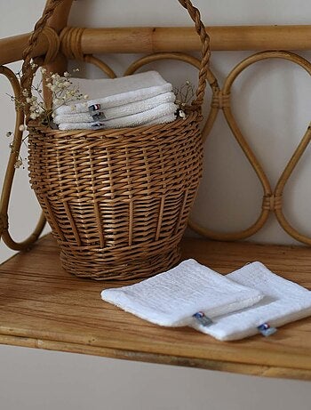 Toallitas de algodón lavables para bebés 8 piezas, jeanne - SEVIRA KIDS