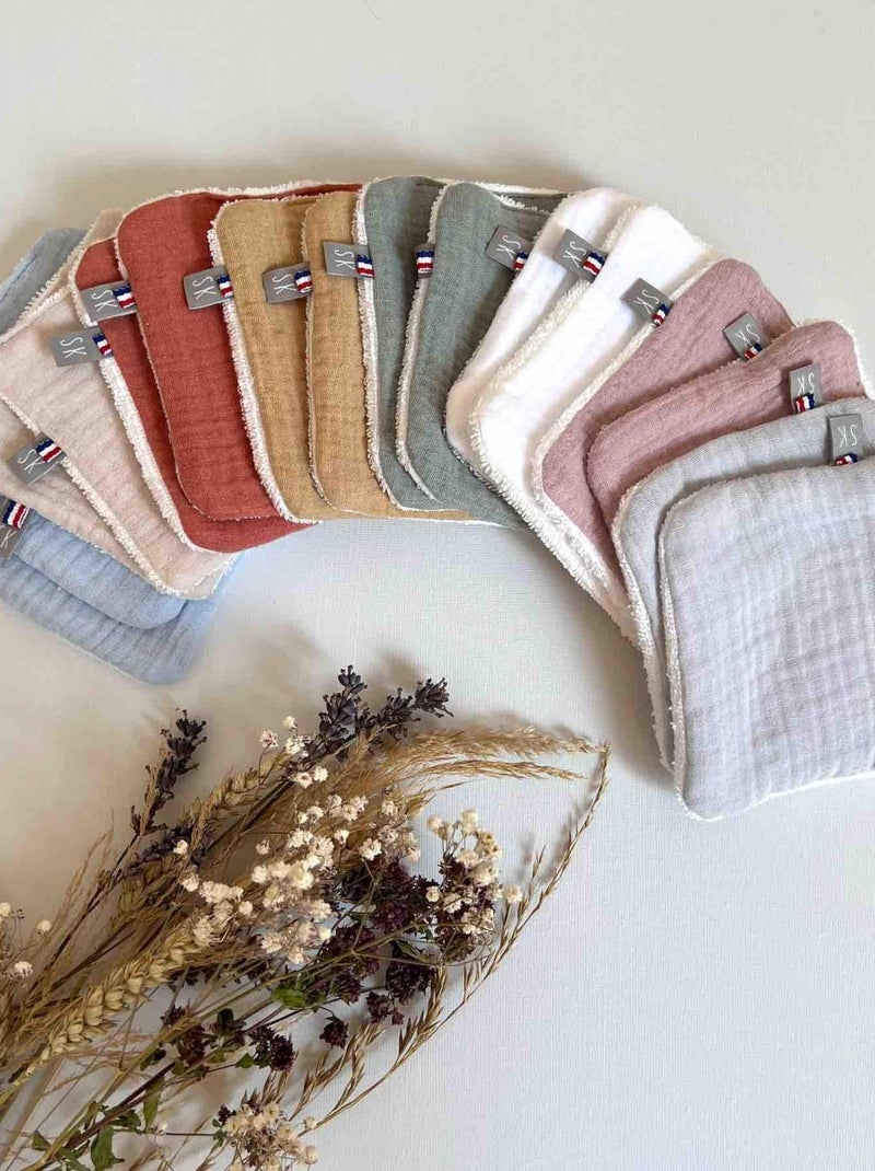 Toallitas de algodón lavables para bebés 8 piezas, jeanne | SEVIRA KIDS Multicolor - Kiabi