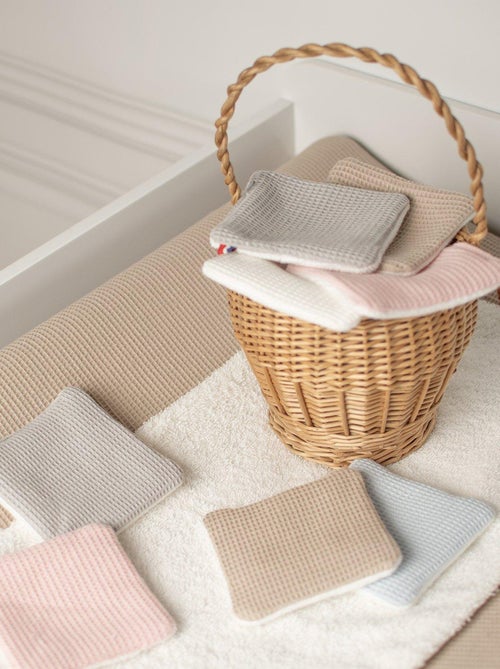 Toallitas de bebé lavables 8 piezas, panal | SEVIRA KIDS - Kiabi