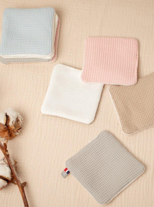 Toallitas de bebé lavables 8 piezas, panal | SEVIRA KIDS - Kiabi