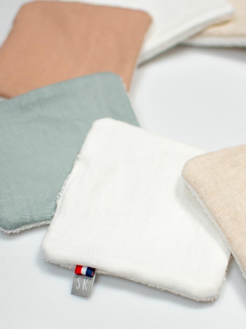 Toallitas lavables de lino para bebé, 8 piezas | SEVIRA KIDS - Kiabi