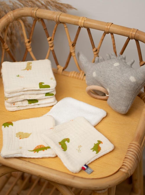 Toallitas lavables para bebé 8 piezas, dino | SEVIRA KIDS - Kiabi