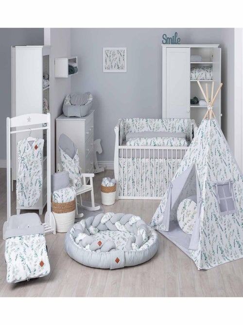 Toallitas para bebé lavables 100% algodón 8 unidades, eucalyptus | SEVIRA KIDS - Kiabi