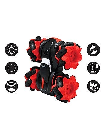 Tobogán Crosslander®, doble cara con rotación de 360° y efectos luminosos.