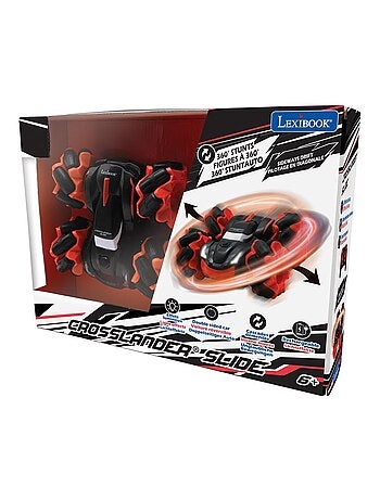 Tobogán Crosslander®, doble cara con rotación de 360° y efectos luminosos.
