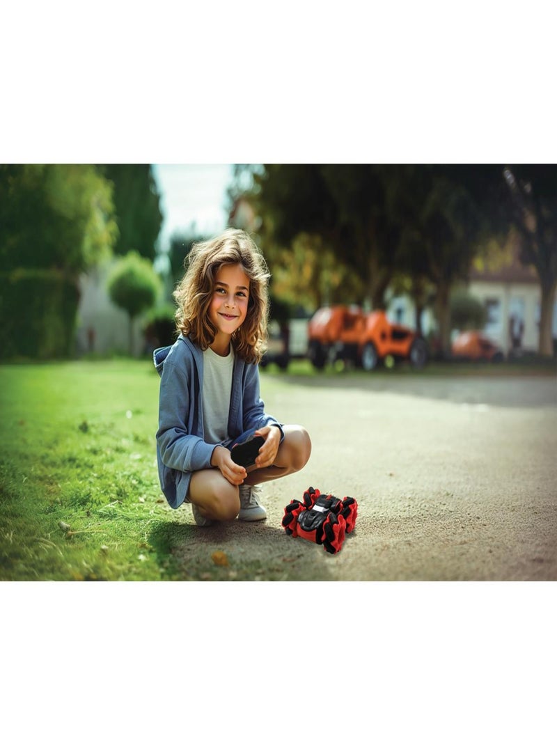 Tobogán Crosslander®, doble cara con rotación de 360° y efectos luminosos. Rojo - Kiabi