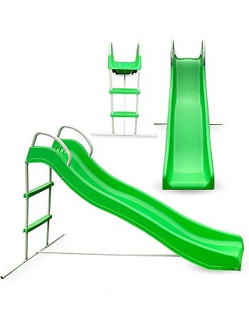 Tobogán infantil de jardín con escalera exterior estable y seguro – hypermotion