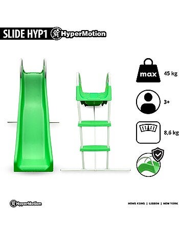 Tobogán infantil de jardín con escalera exterior estable y seguro – hypermotion