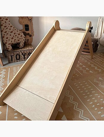Tobogán infantil de madera plegable para interior Mamabrum
