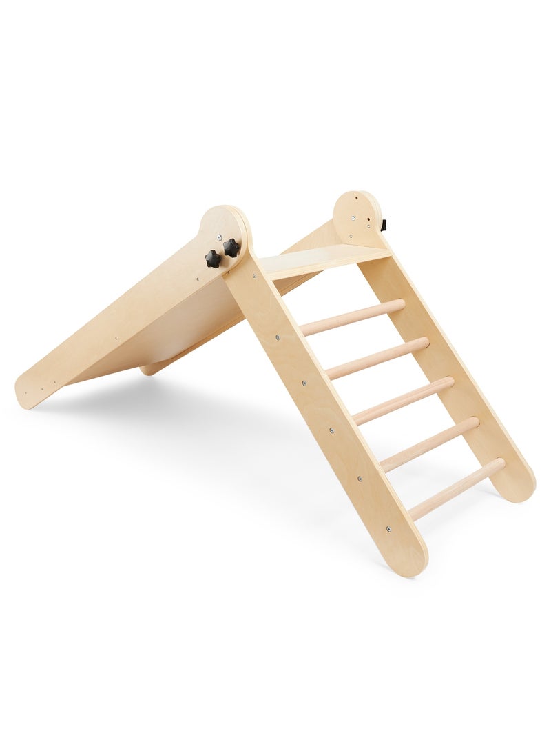 Tobogán infantil de madera plegable para interior Mamabrum Beige - Kiabi