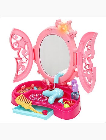 Tocador con luz y sonido + accesorios beauty love