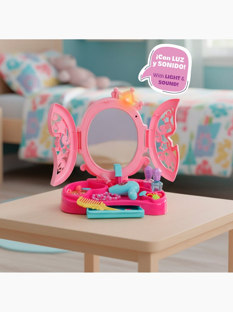 Tocador con luz y sonido + accesorios beauty love N/D - Kiabi