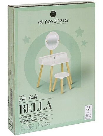 Tocador infantil blanco bella l60.7xp42xa89.2cm