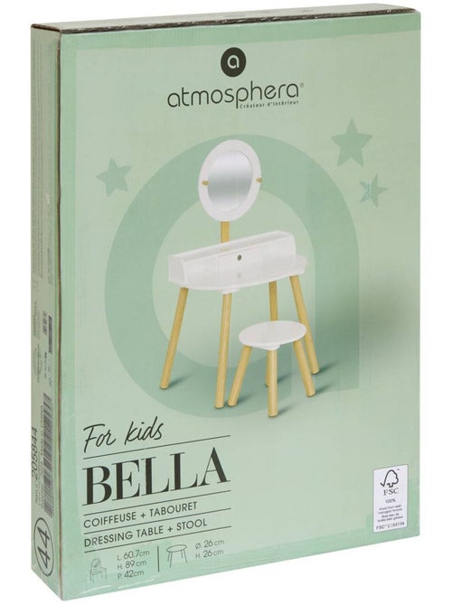 Tocador infantil blanco bella l60.7xp42xa89.2cm - Kiabi