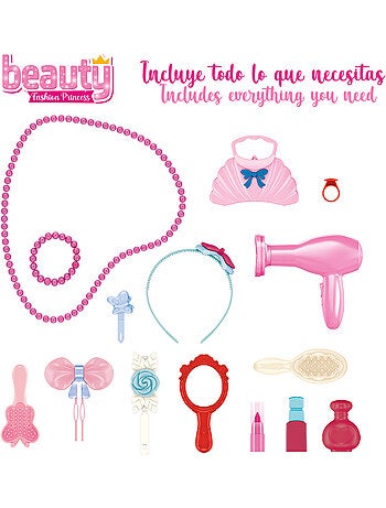 Tocador infantil con accesorios, luz y sonido beauty fashion princess