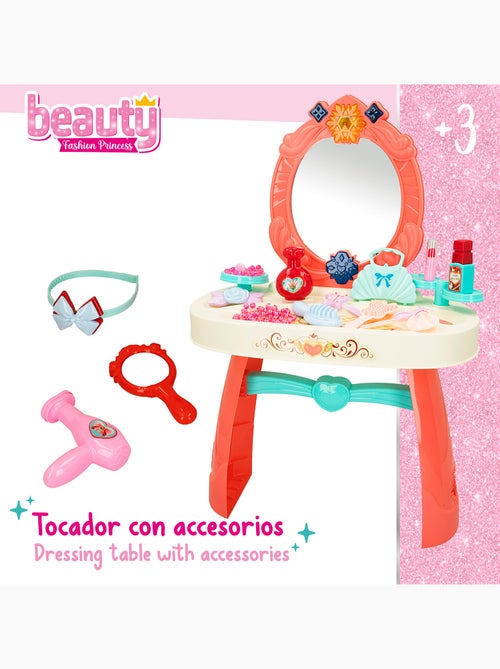 Tocador infantil con accesorios, luz y sonido beauty fashion princess - Kiabi